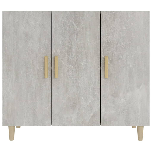 Betongraues Sideboard Trotus 90x34x80cm (Holz)
