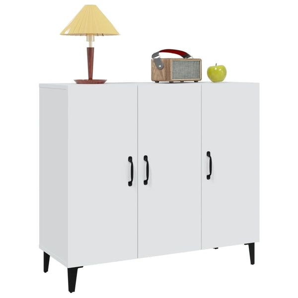 Weißes Sideboard Anelice 90x34x80cm (Holz)