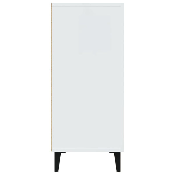 Weißes Sideboard Anelice 90x34x80cm (Holz)
