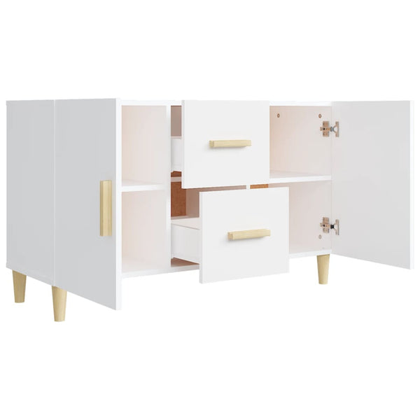 Weißes Sideboard Lovia 100x36x60cm (Holz)