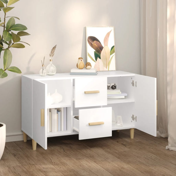 Weißes Sideboard Lovia 100x36x60cm (Holz)
