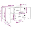 Weißes Sideboard Lovia 100x36x60cm (Holz)