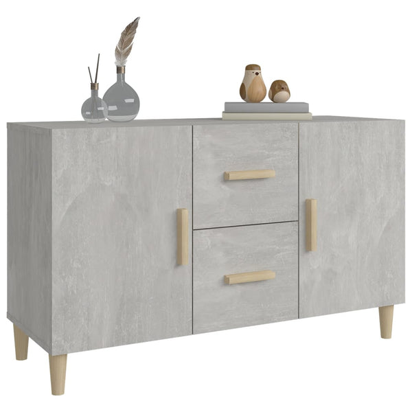 Betongraues Sideboard Lovia 100x36x60cm (Holz)