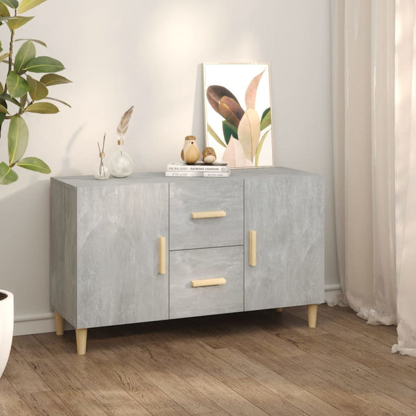 Betongraues Sideboard Lovia 100x36x60cm (Holz)