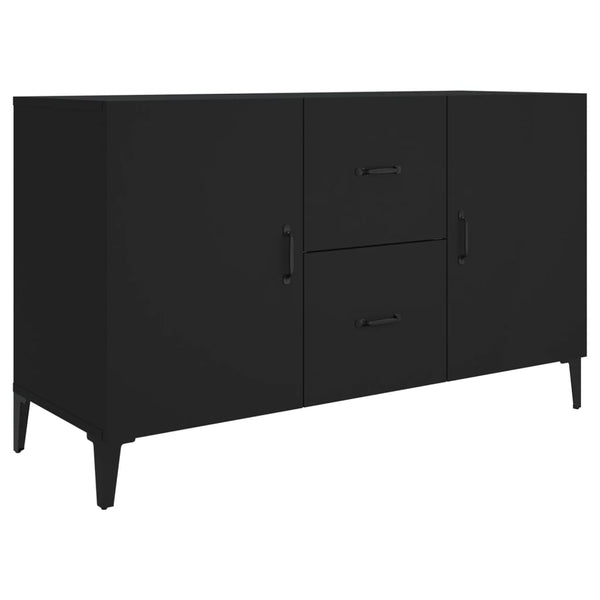 Schwarzes Sideboard Vorica 100x36x60cm (Holz)