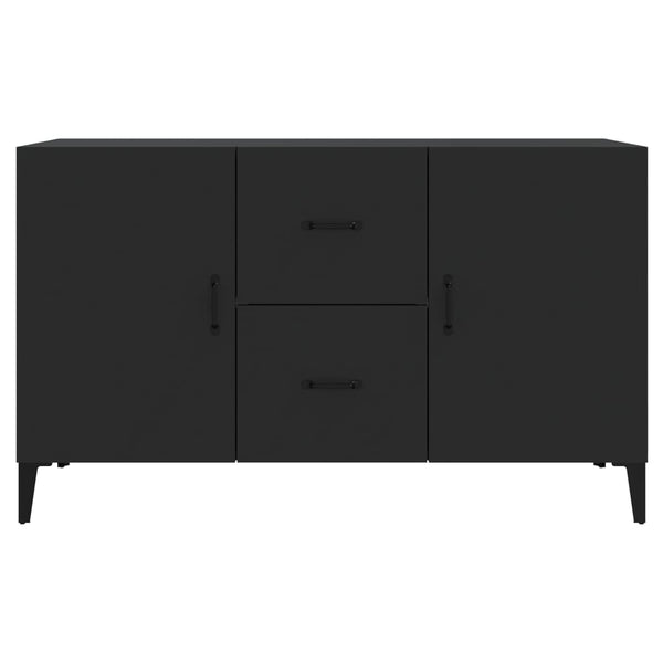 Schwarzes Sideboard Vorica 100x36x60cm (Holz)