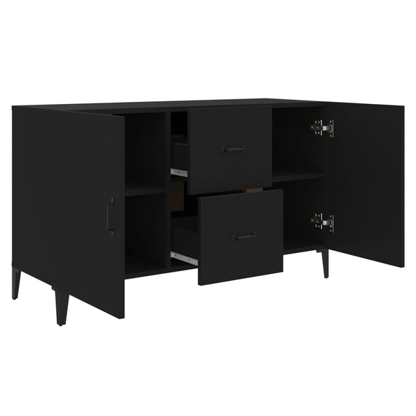 Schwarzes Sideboard Vorica 100x36x60cm (Holz)