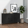 Schwarzes Sideboard Vorica 100x36x60cm (Holz)