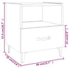 Nachtschrank Clinton in Grau (Sonoma-Holz)