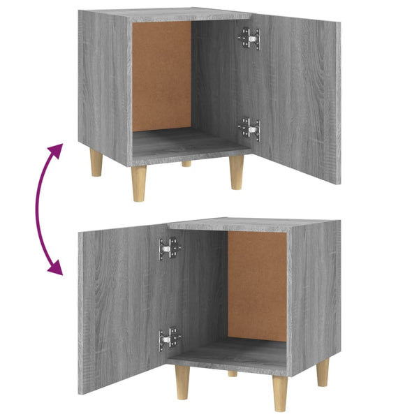 Grauer Nachttisch Acy (Sonoma-Holz)