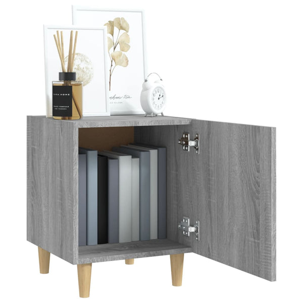 Grauer Nachttisch Acy (Sonoma-Holz)
