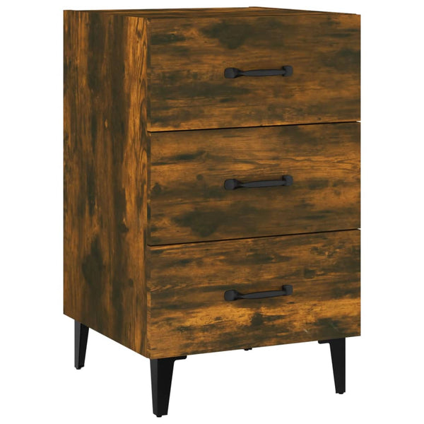 Nachttisch Saiste aus Räuchereiche 40x40x66cm (Holz)