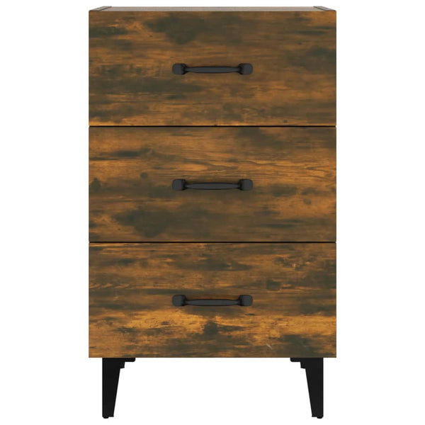 Nachttisch Saiste aus Räuchereiche 40x40x66cm (Holz)