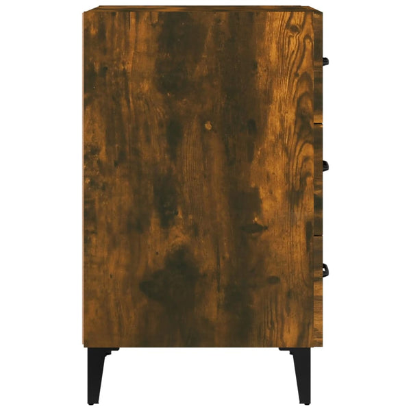 Nachttisch Saiste aus Räuchereiche 40x40x66cm (Holz)