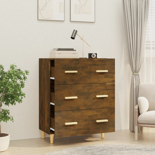 Räuchereiche Sideboard Ersilica 70x34x90cm (Holz)
