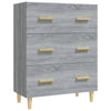 Graues Sideboard Ersilica 70x34x90cm (Holz)