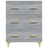 Graues Sideboard Ersilica 70x34x90cm (Holz)