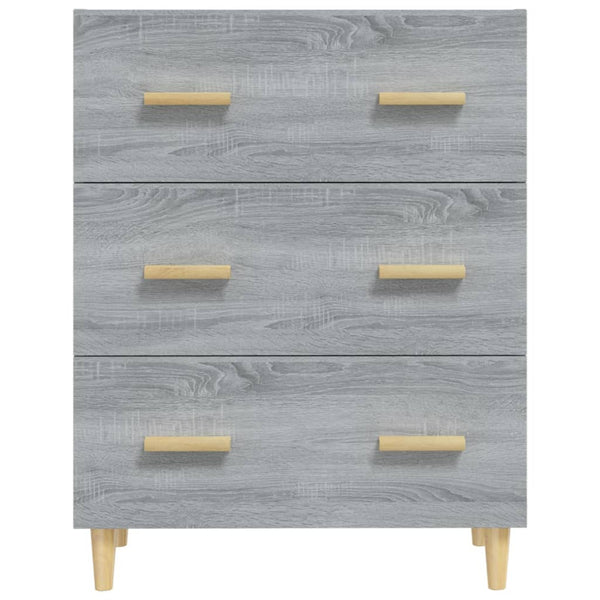 Graues Sideboard Ersilica 70x34x90cm (Holz)