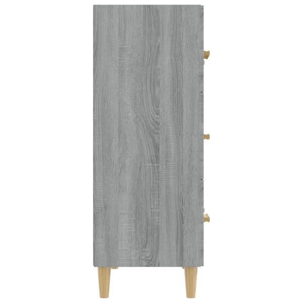 Graues Sideboard Ersilica 70x34x90cm (Holz)