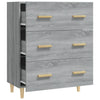 Graues Sideboard Ersilica 70x34x90cm (Holz)