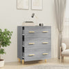 Graues Sideboard Ersilica 70x34x90cm (Holz)