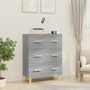 Graues Sideboard Ersilica 70x34x90cm (Holz)