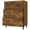 Ablageschrank Anasiea aus geräucherter Eiche 69,5x34x90cm (Holz)