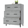 Graues Sideboard Anasiea 69,5x34x90cm (Holz)