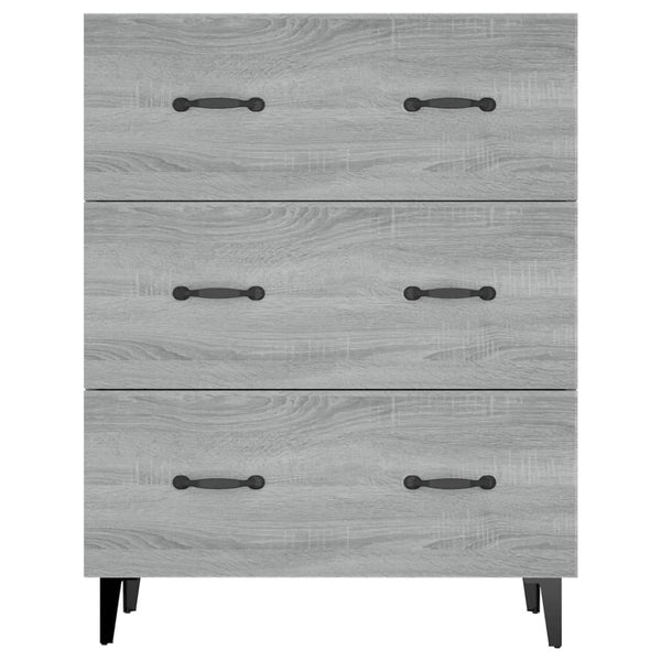 Graues Sideboard Anasiea 69,5x34x90cm (Holz)
