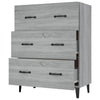 Graues Sideboard Anasiea 69,5x34x90cm (Holz)