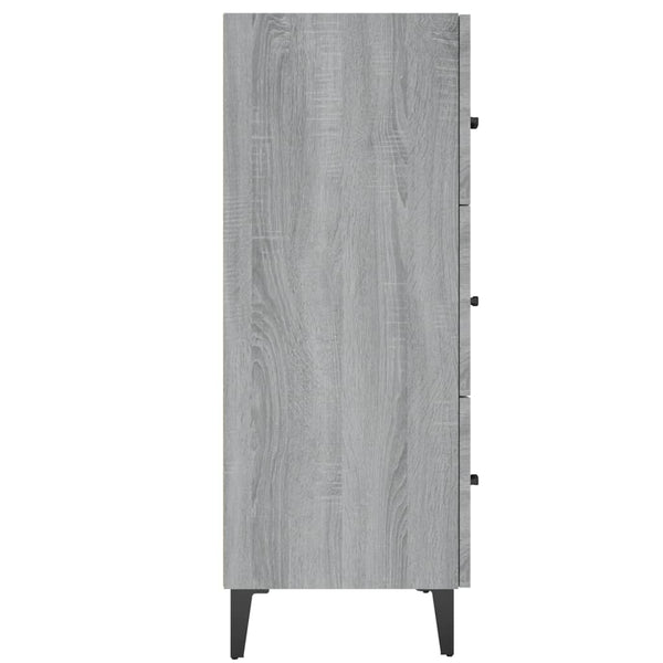 Graues Sideboard Anasiea 69,5x34x90cm (Holz)