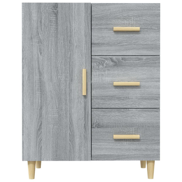 Graues Sideboard Ilionora 69,5x34x90cm (Holz)