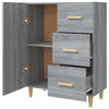 Graues Sideboard Ilionora 69,5x34x90cm (Holz)