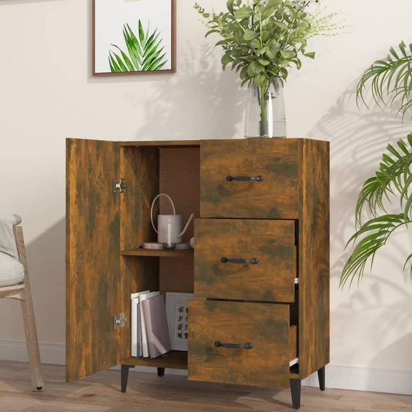 Sideboard Benescu aus Rauchereiche 69,5x34x90cm (Holz)
