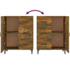 Sideboard Benescu aus Rauchereiche 69,5x34x90cm (Holz)