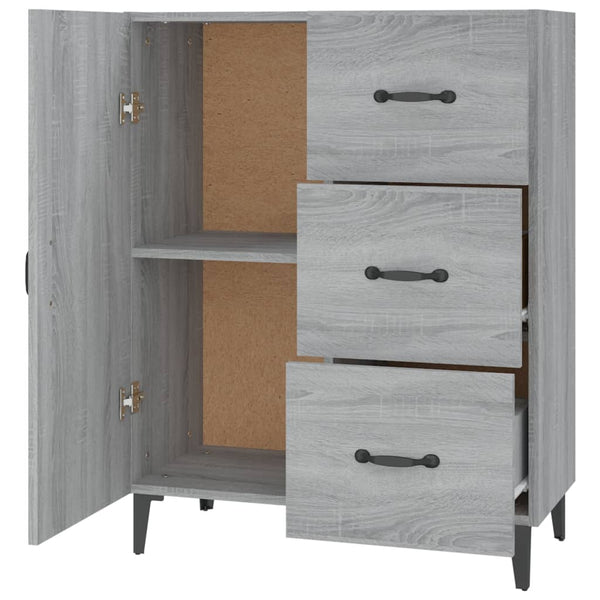 Graues Sideboard Benescu 69,5x34x90cm (Holz)