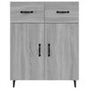 Graues Sideboard Nyasia 69,5x34x90cm (Holz)