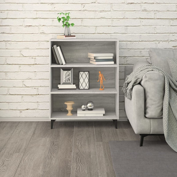 Graues Sideboard Bakhshayesh 69,5x32,5x90cm (Holz)