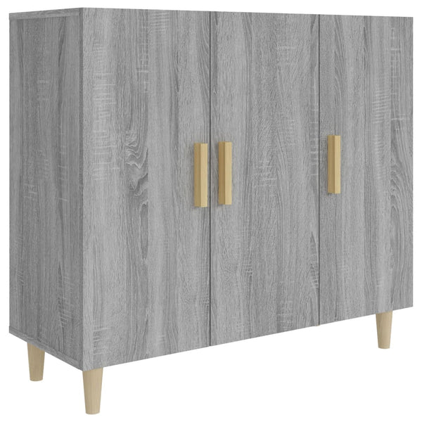 Graues Sideboard Trotus 90x34x80cm (Holz)