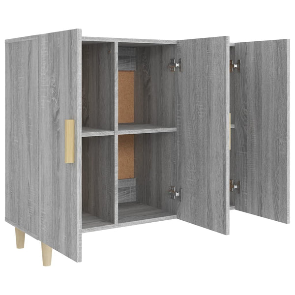 Graues Sideboard Trotus 90x34x80cm (Holz)