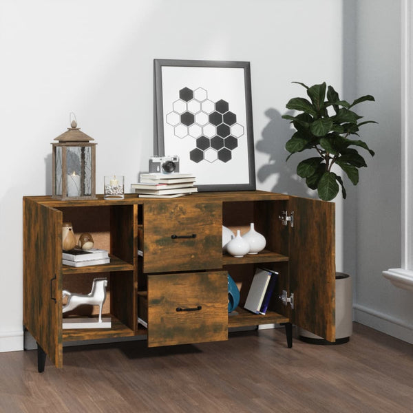 Vorica Sideboard aus geräucherter Eiche 100x36x60cm (Holz)