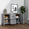 Graue Kommode Vorica 100x36x60cm (Holz)