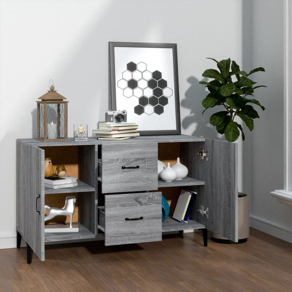 Graue Kommode Vorica 100x36x60cm (Holz)