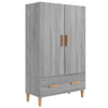 Grauer Schrank Victomil 70x31x115cm (Holz)