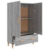 Grauer Schrank Victomil 70x31x115cm (Holz)