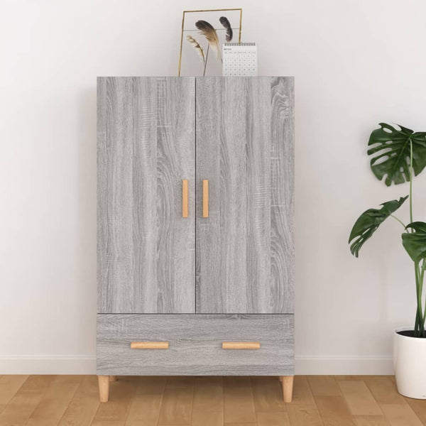 Grauer Schrank Victomil 70x31x115cm (Holz)