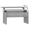 Grauer Couchtisch Calance 80x50,5x41,5cm (Holz)