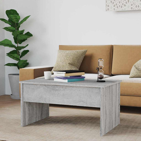 Grauer Couchtisch Calance 80x50,5x41,5cm (Holz)
