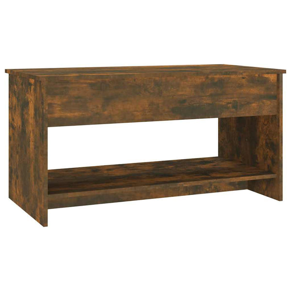 Couchtisch Neleta, geräucherte Eiche, 102x50x52,5 cm (Holz)