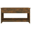 Couchtisch Neleta, geräucherte Eiche, 102x50x52,5 cm (Holz)